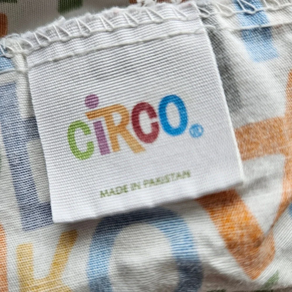 Circo Toddler Bedding Set Alphabet Animals Polka Dot Comforter Sheet Pillowcase